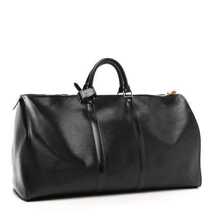 Louis Vuitton Epi Keepall 55 Black 2 of 20