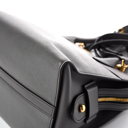 Prada Saffiano City Calfskin Medium Esplanade Tote Mercurio 11 of 19