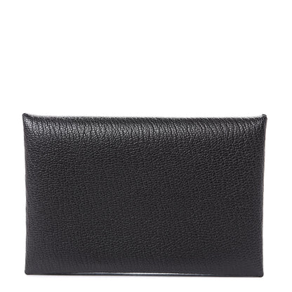 Hermes Chevre Mysore Calvi Card Case Black 1 of 8