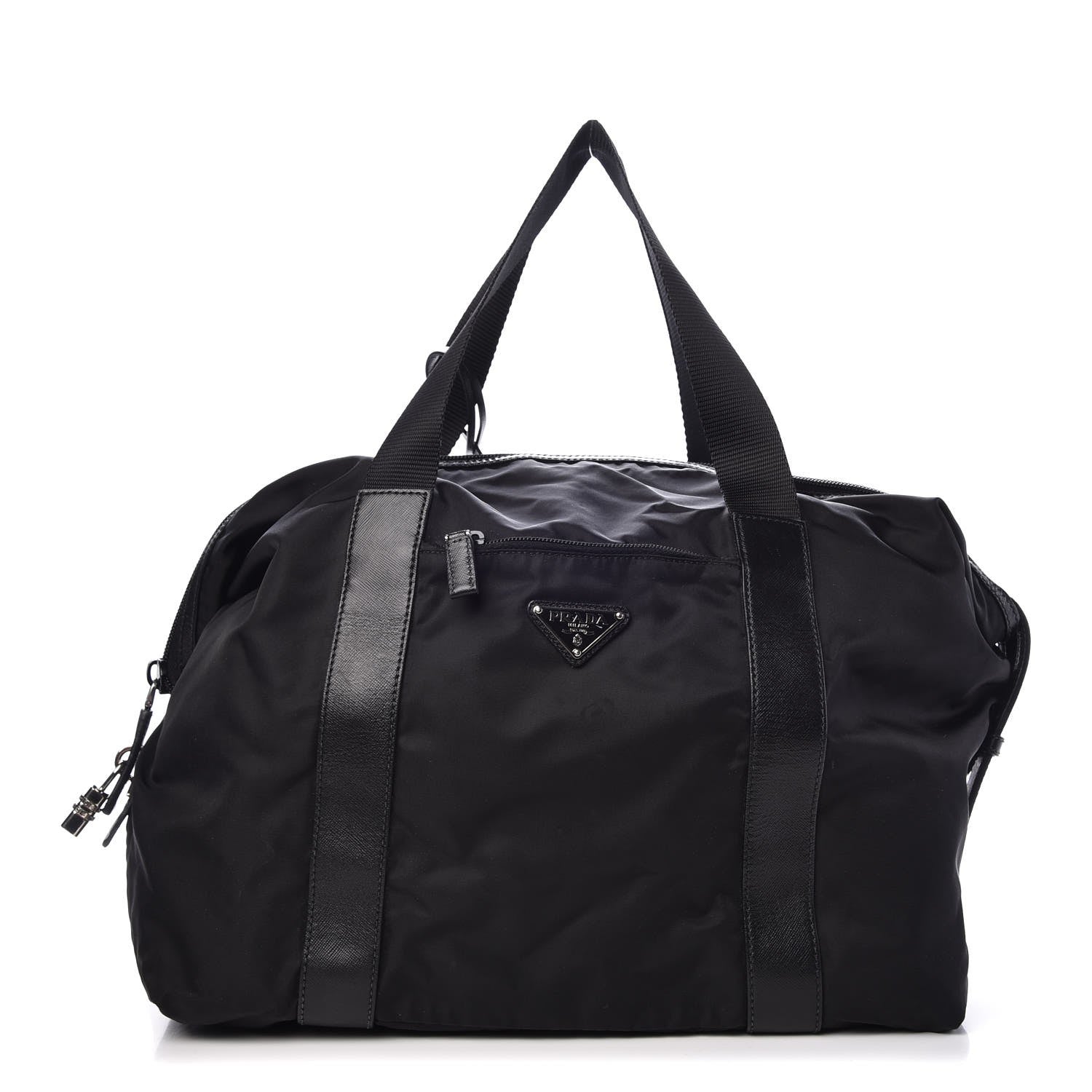 Prada Tessuto Nylon Saffiano Tote Black 1 of 7