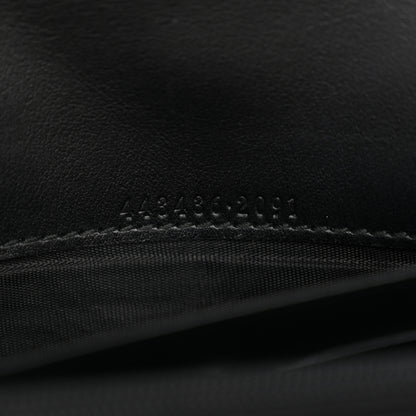 Gucci Calfskin Matelasse GG Marmont Continental Wallet Black 6 of 8