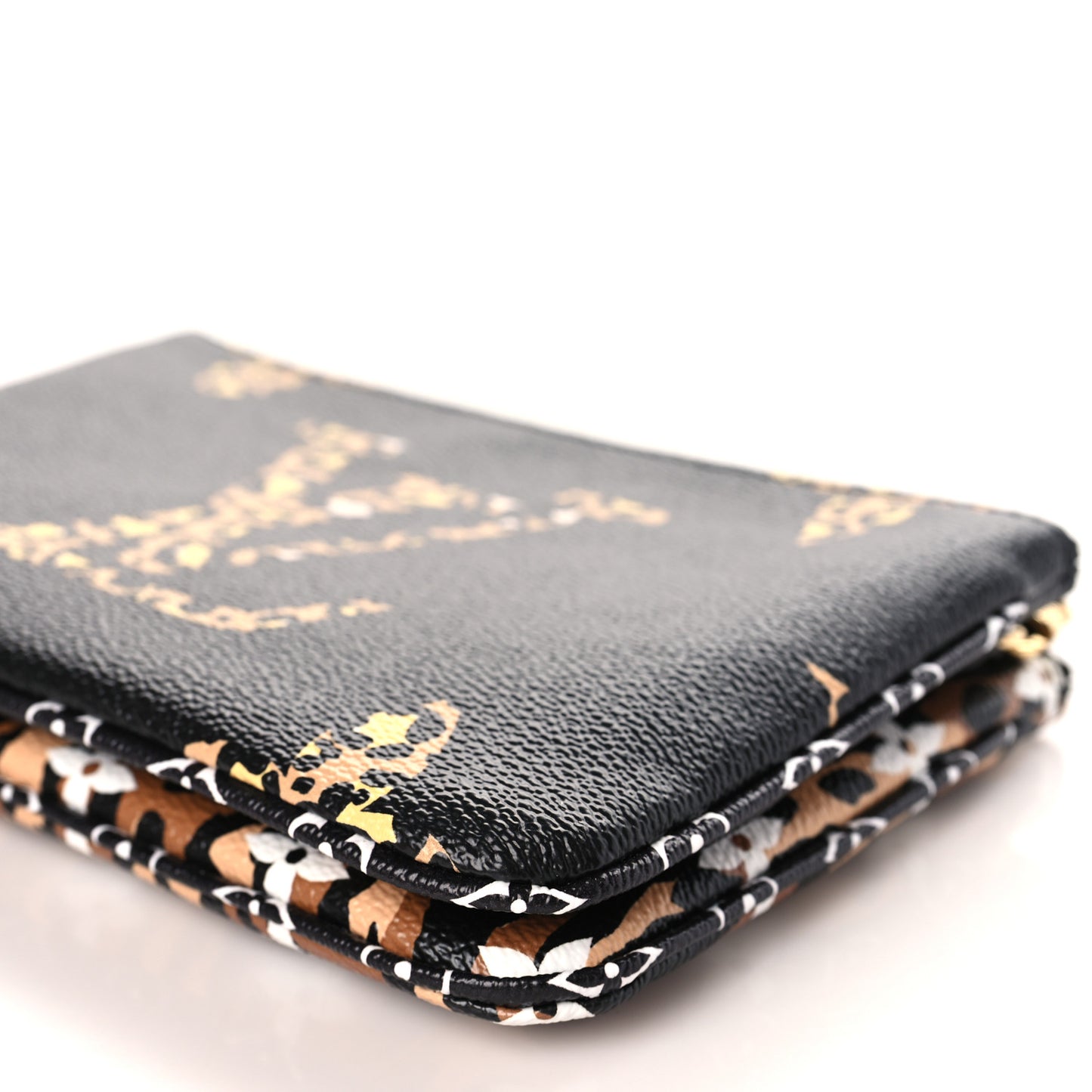 Monogram Giant Jungle Pochette Double Zip Black