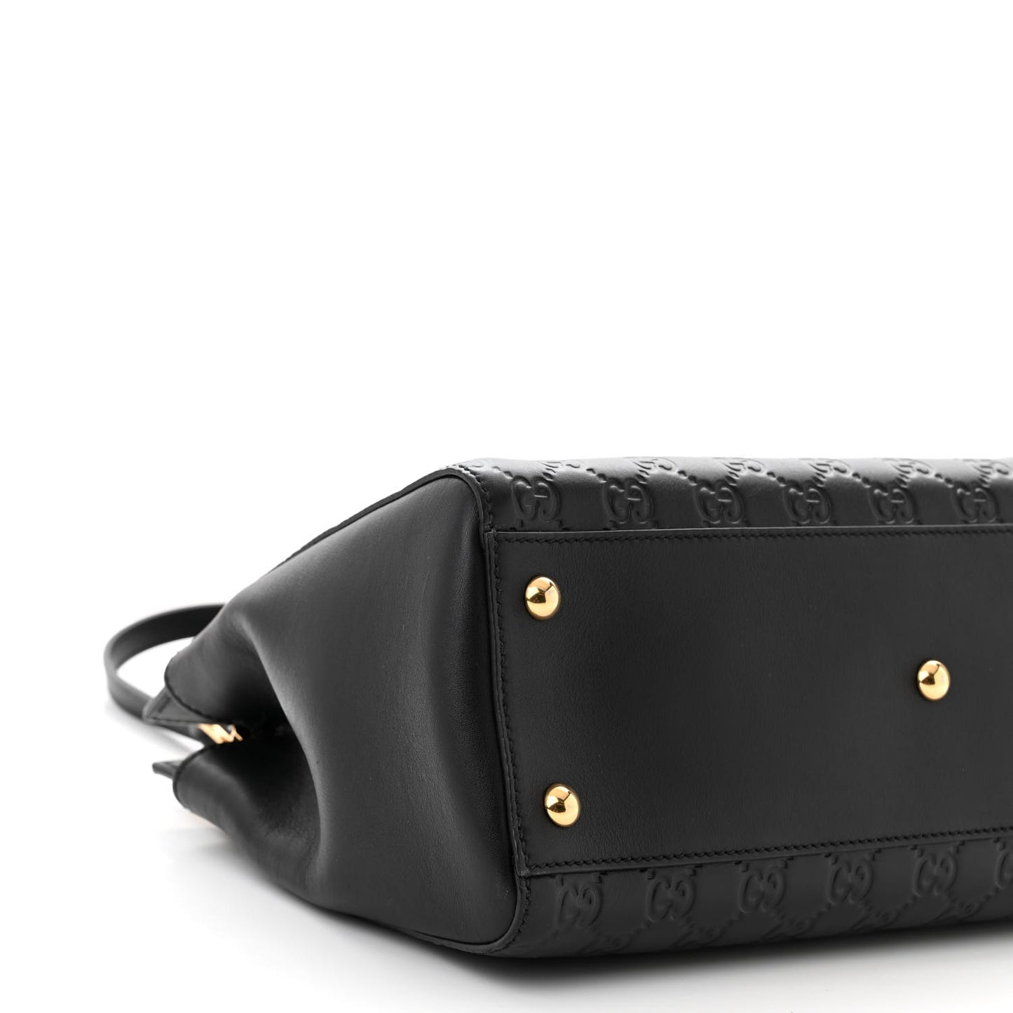 Guccissima Signature Medium Shoulder Tote Bag Black