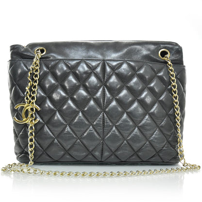 Chanel Lambskin Quilted Bag Black GHW 1 of 9