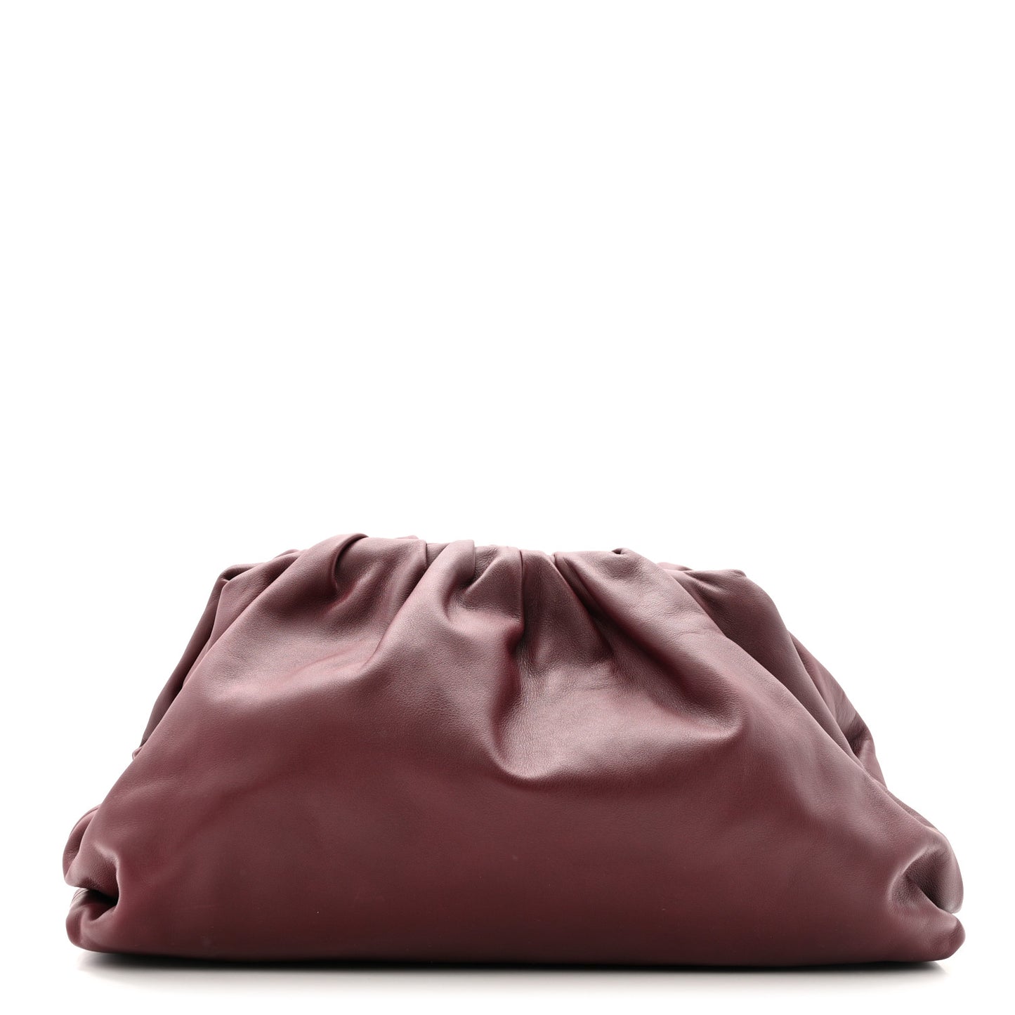 Smooth Butter Calf The Pouch Oversized Clutch Bordeaux