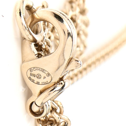 Chanel Baguette Crystal High Society CC Pendant Necklace Gold 6 of 7