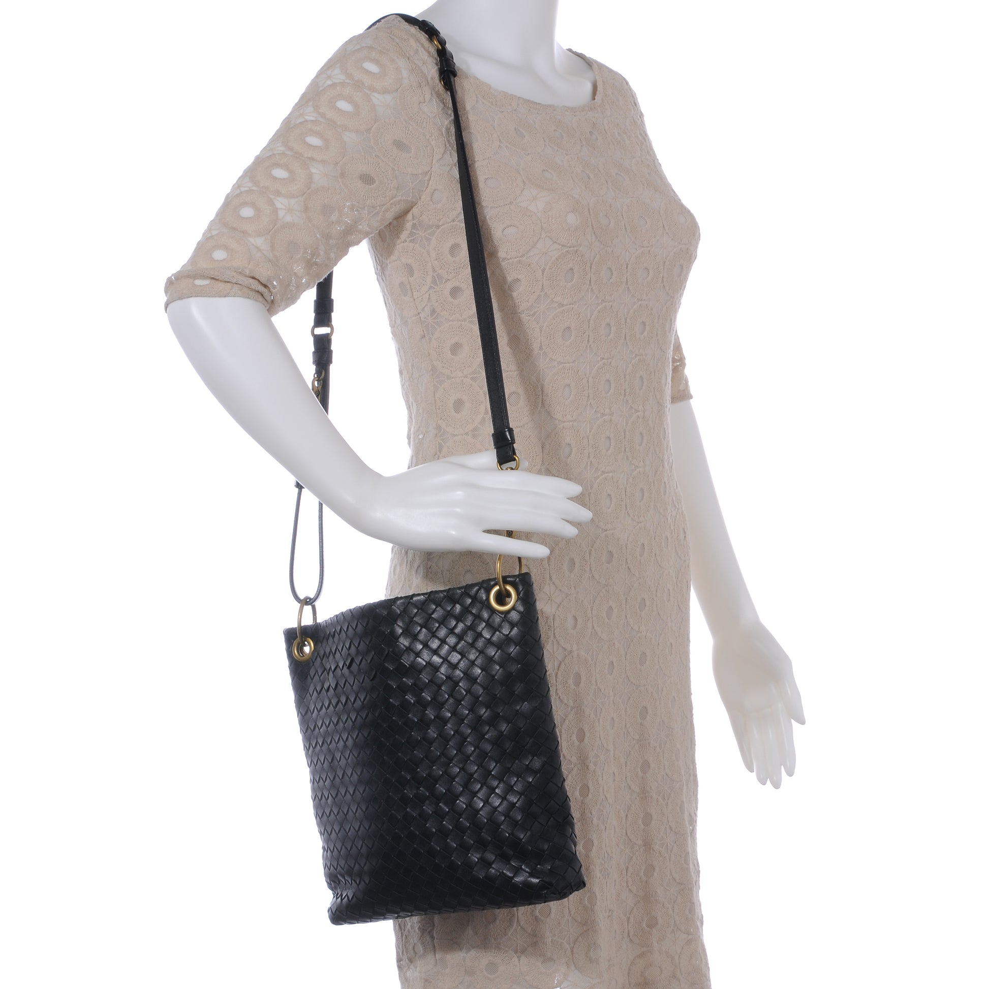 Bottega Veneta Nappa Intrecciato Crossbody Bag Nero Black 2 of 8