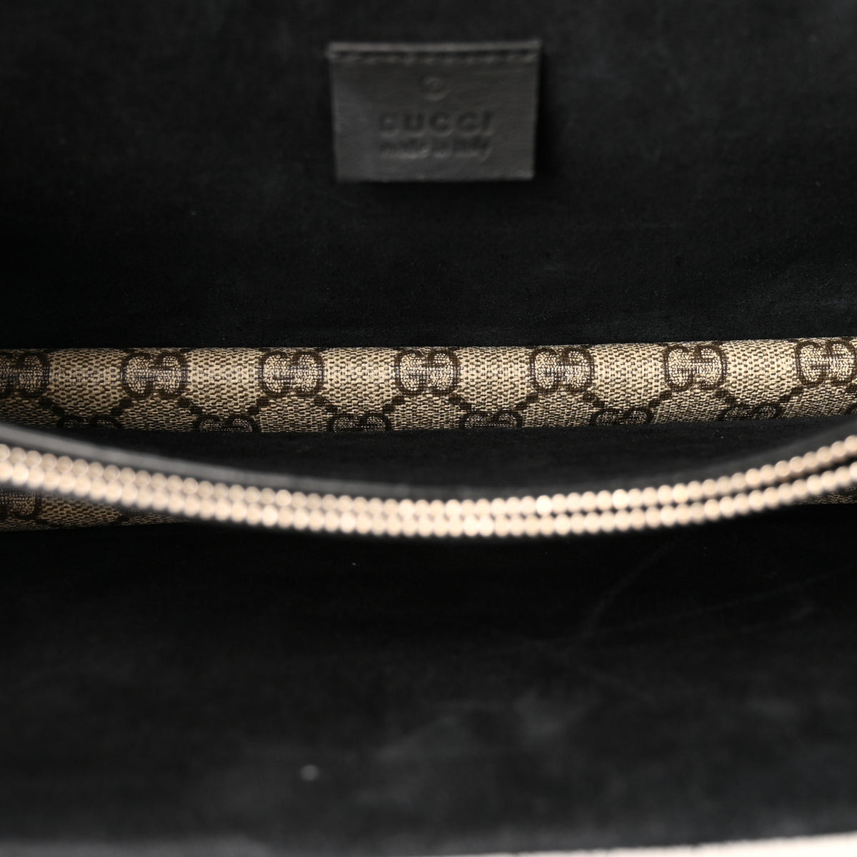 GG Supreme Monogram Small Dionysus Shoulder Bag Black