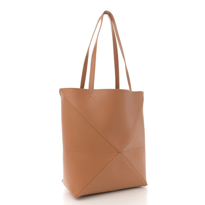 Loewe Shiny Calfskin Medium Puzzle Fold Tote Warm Desert 3 of 10