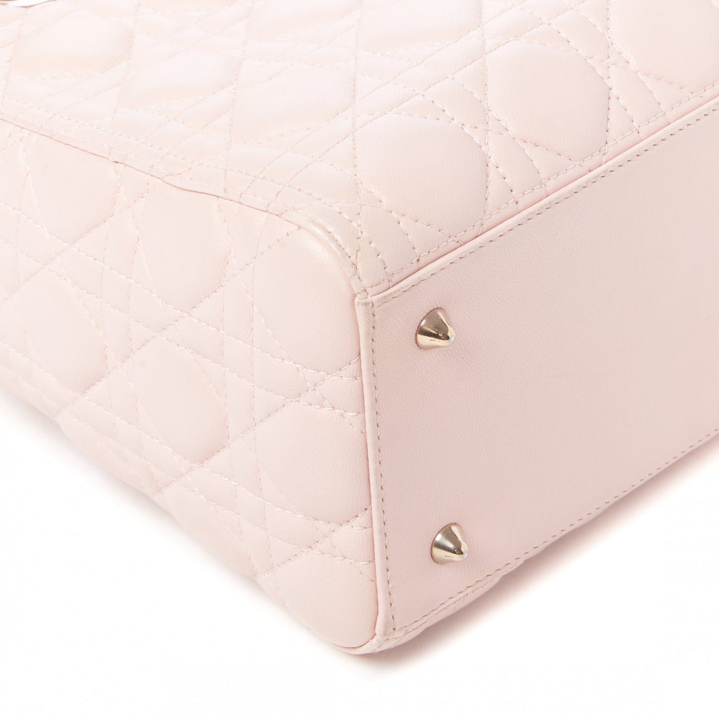 Lambskin Cannage Medium Lady Dior Light Pink