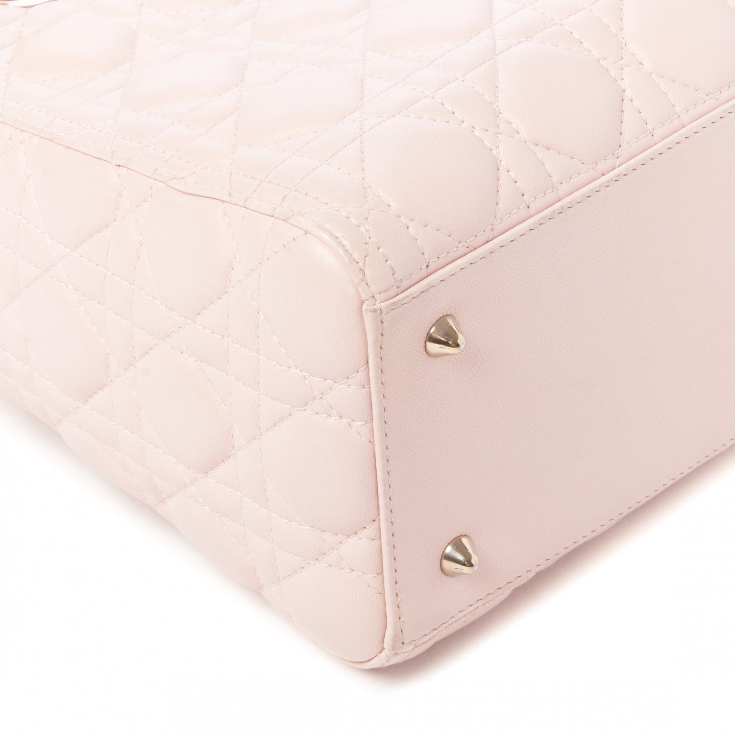 Christian Dior Lambskin Cannage Medium Lady Dior Light Pink 6 of 8