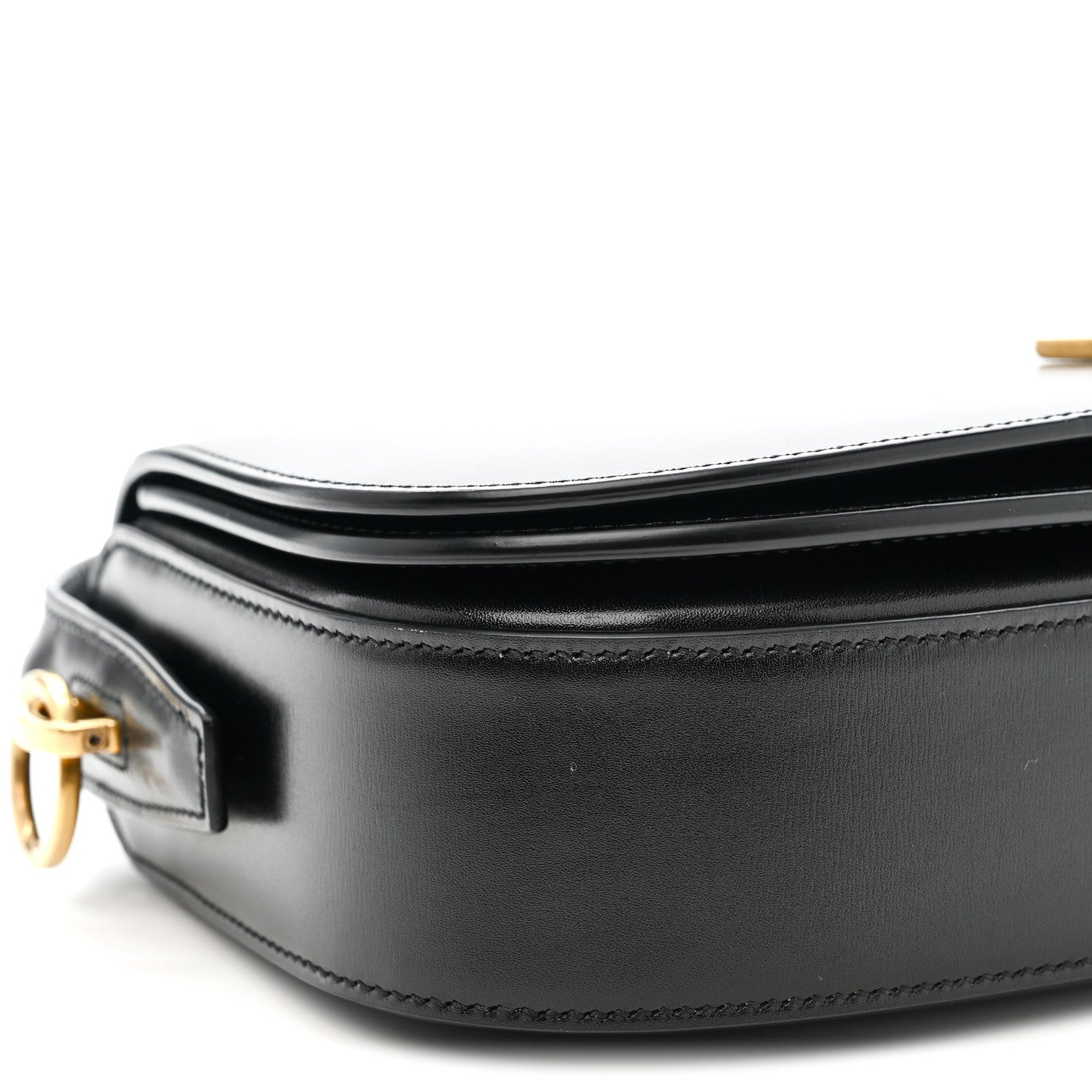 Saint Laurent Box Calfskin Voltaire Top Handle Crossbody Bag Black 9 of 10