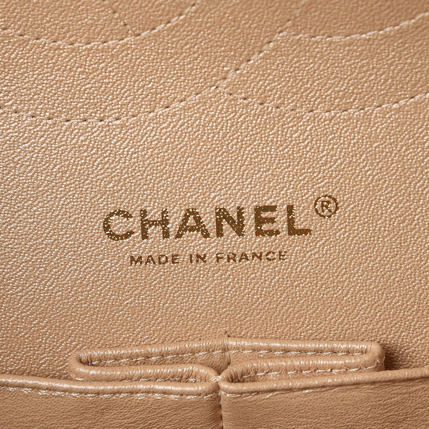 Chanel Iridescent Caviar Quilted Jumbo Double Flap Beige 8 of 26