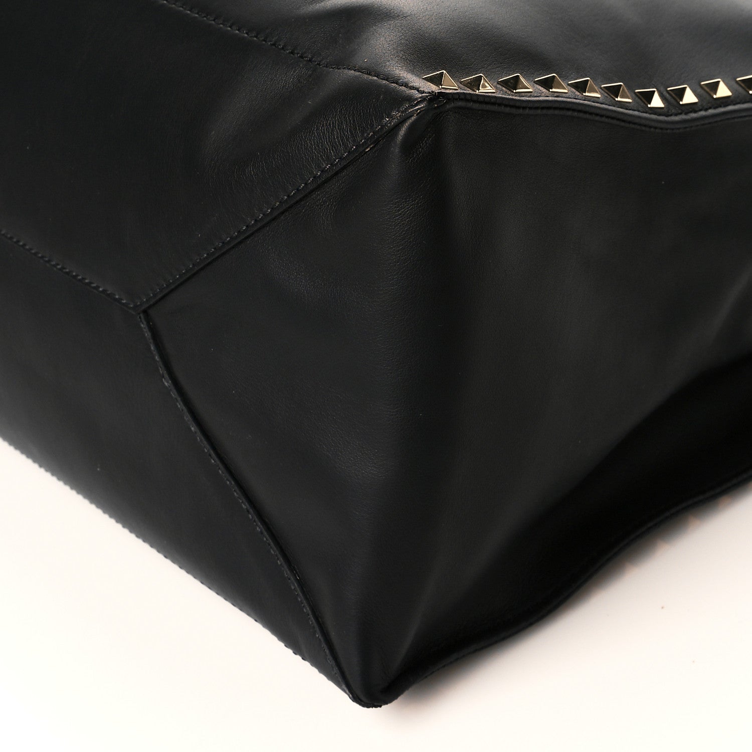 Valentino Garavani Nappa Medium Rockstud Soft Tote Black 9 of 9