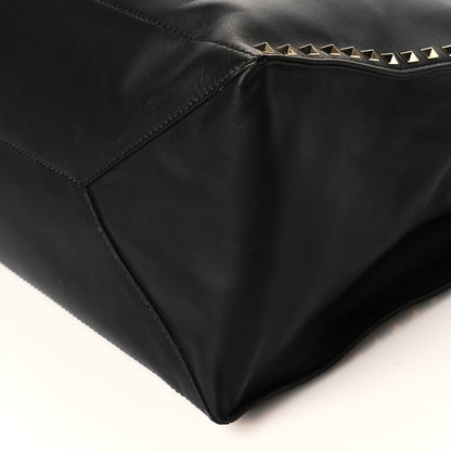 Valentino Garavani Nappa Medium Rockstud Soft Tote Black 9 of 9