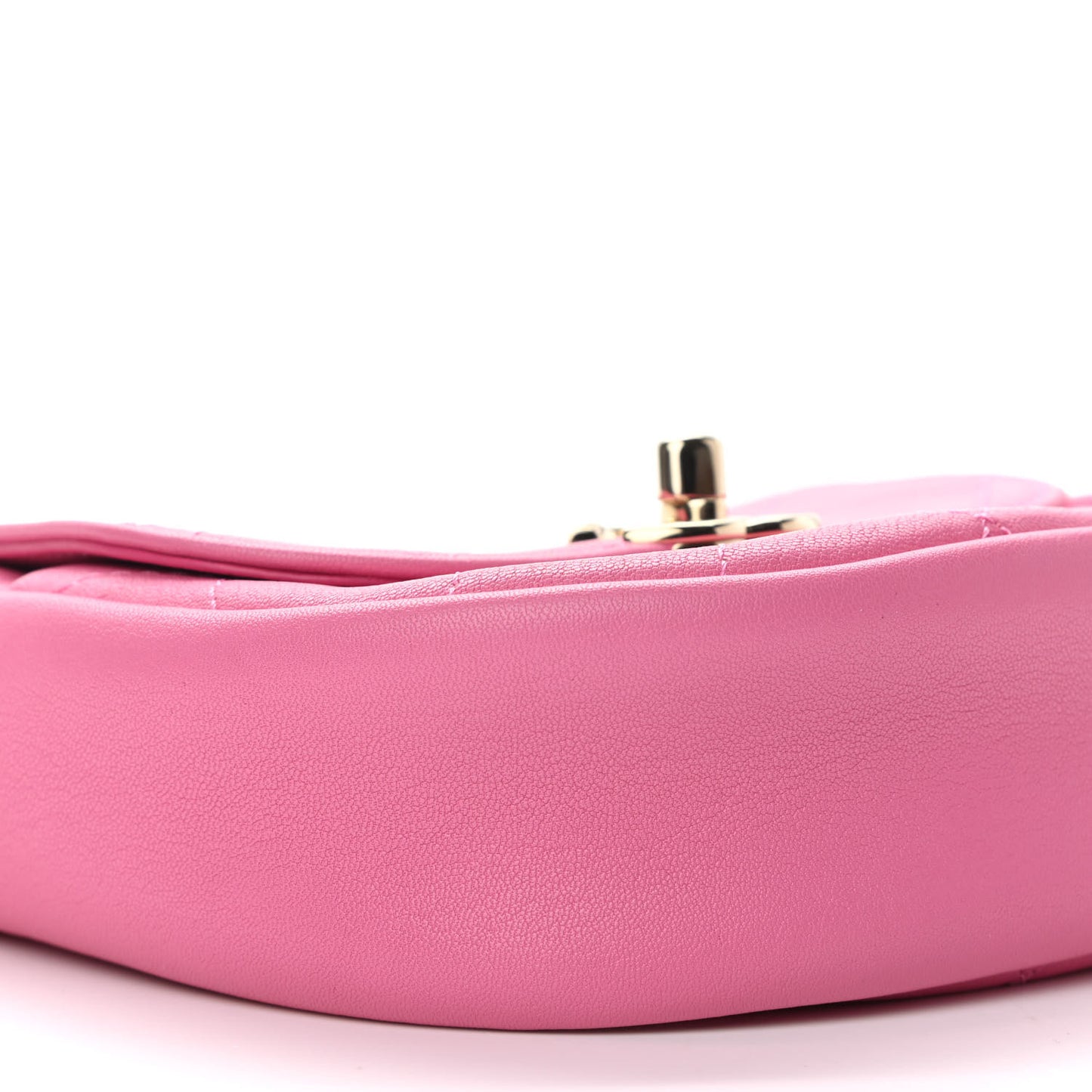 Goatskin Stitched Casual Trip Messenger Flap Pink