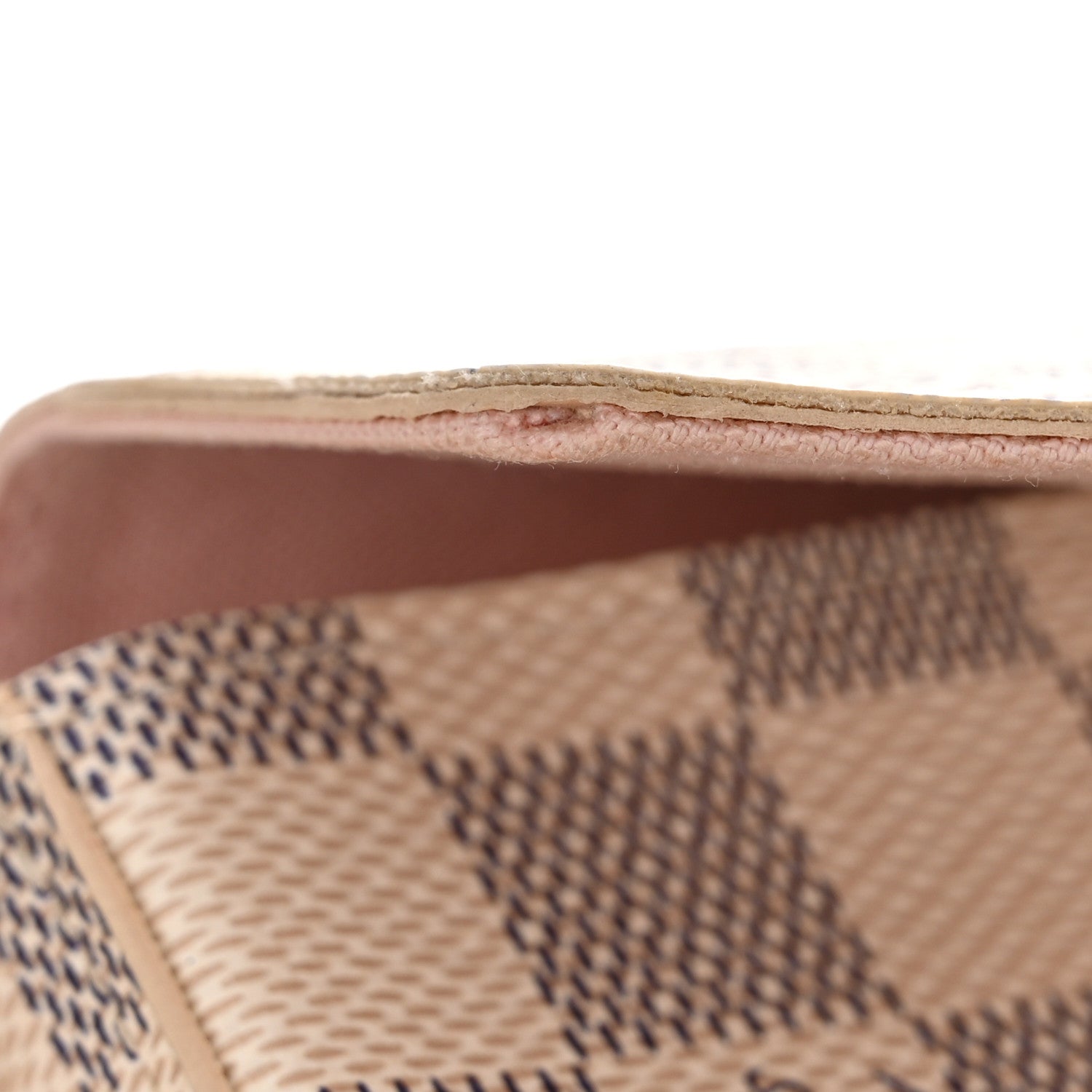 Louis Vuitton Damier Azur Pochette Felicie Chain Wallet Rose Ballerine 16 of 17