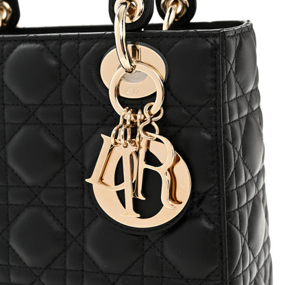 Christian Dior Lambskin Cannage Small My ABCDior Lady Dior Black 10 of 11