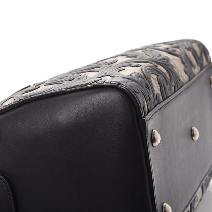 Gucci GG Supreme Monogram Arabesque Small Boston Black 10 of 15