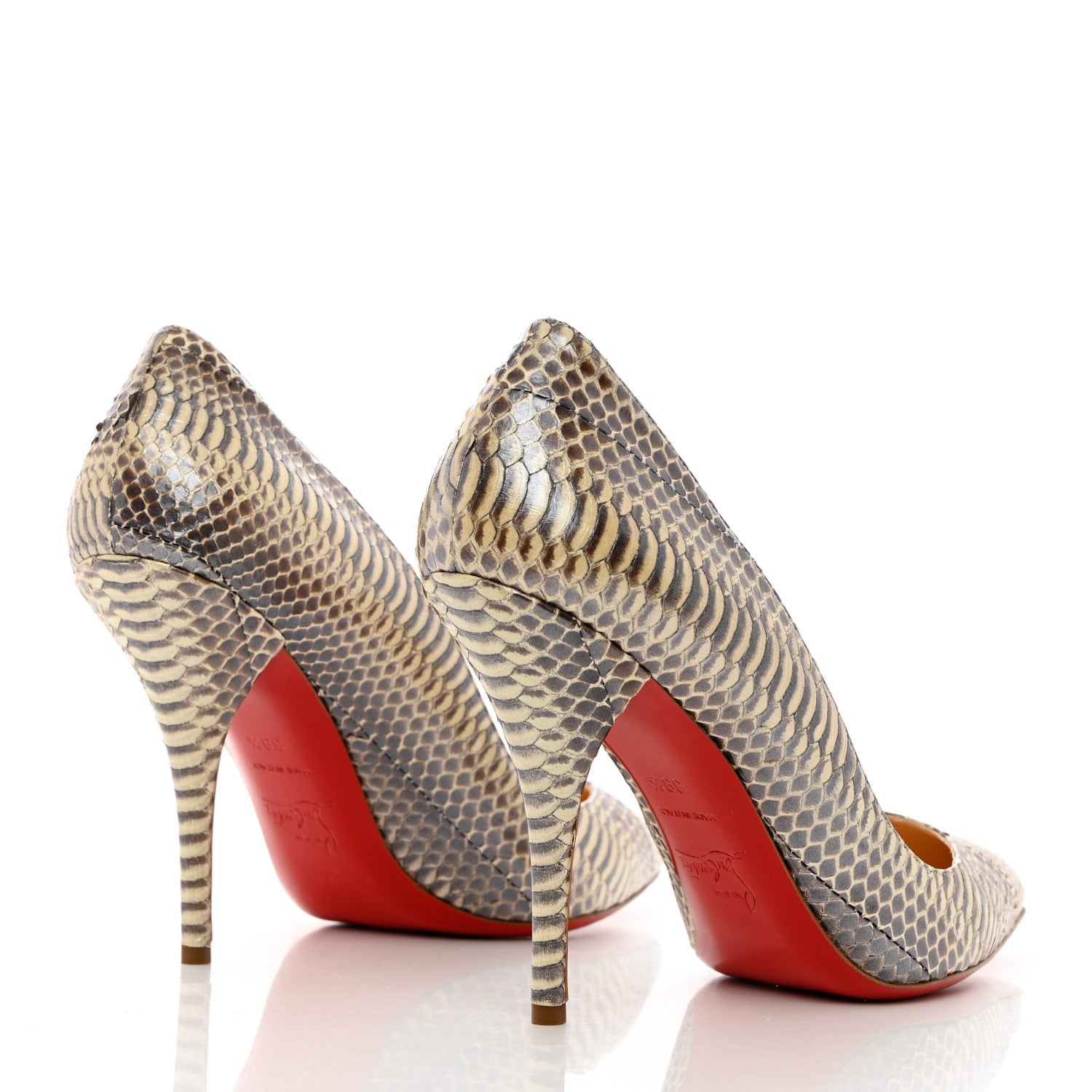 Christian Louboutin Ayers Batignolles 100 Pumps 39.5 Stone 4 of 8
