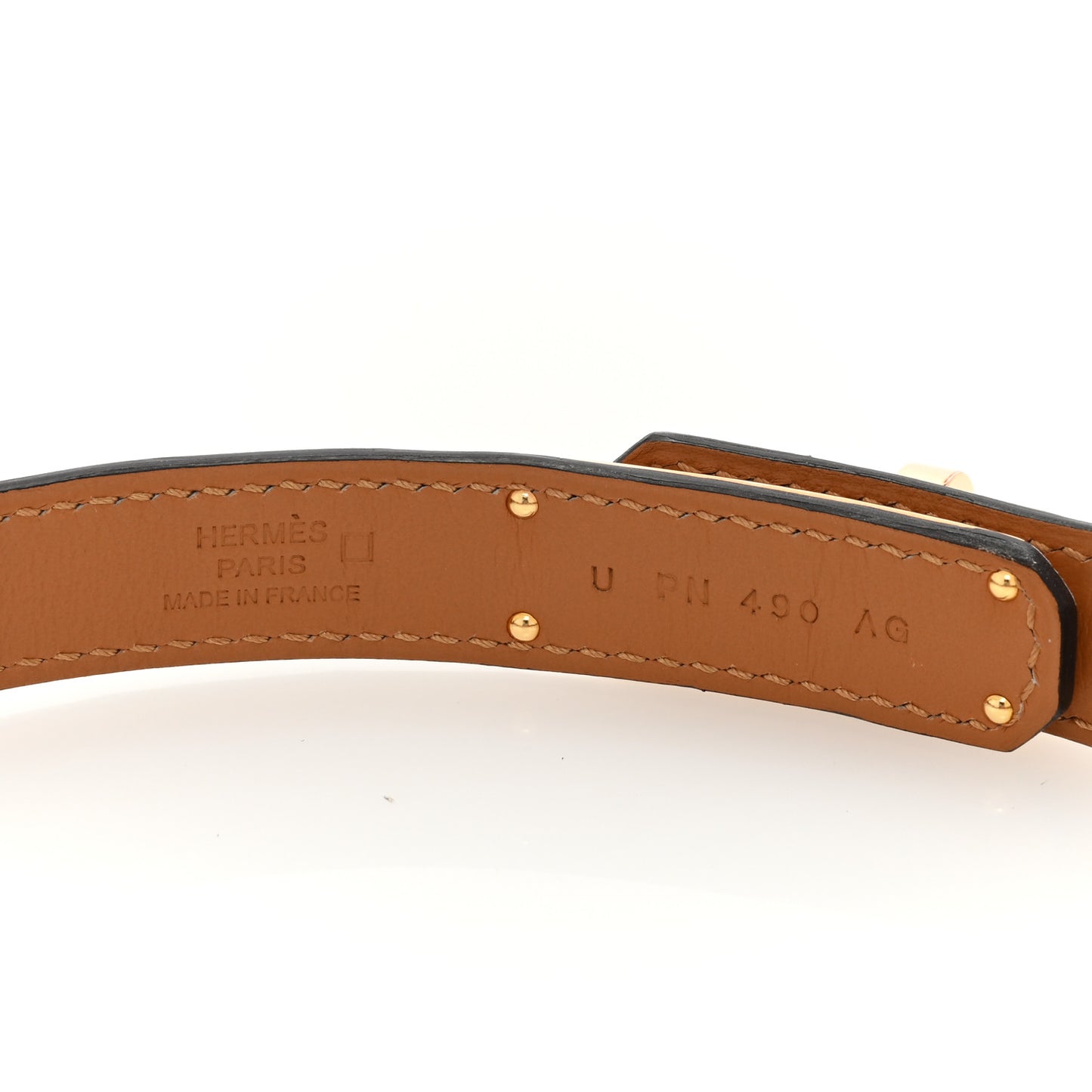 Matte Alligator Kelly Belt Gris Neve