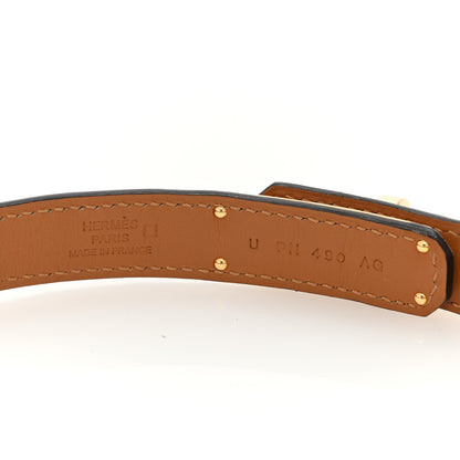 Hermes Matte Alligator Kelly Belt Gris Neve 3 of 4