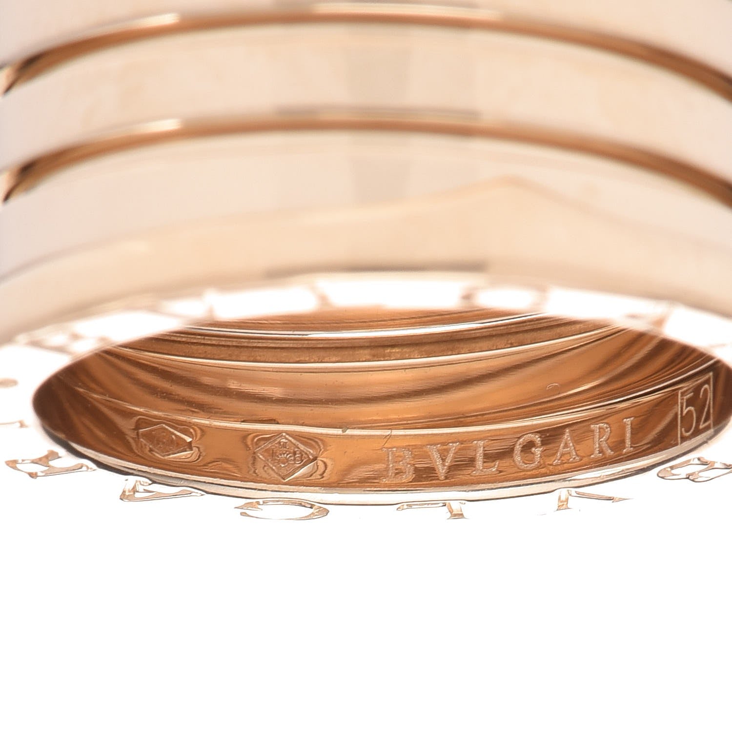 Bulgari 18K Yellow Gold B.Zero1 Five-Band Anniversary Ring 52 6 5 of 5