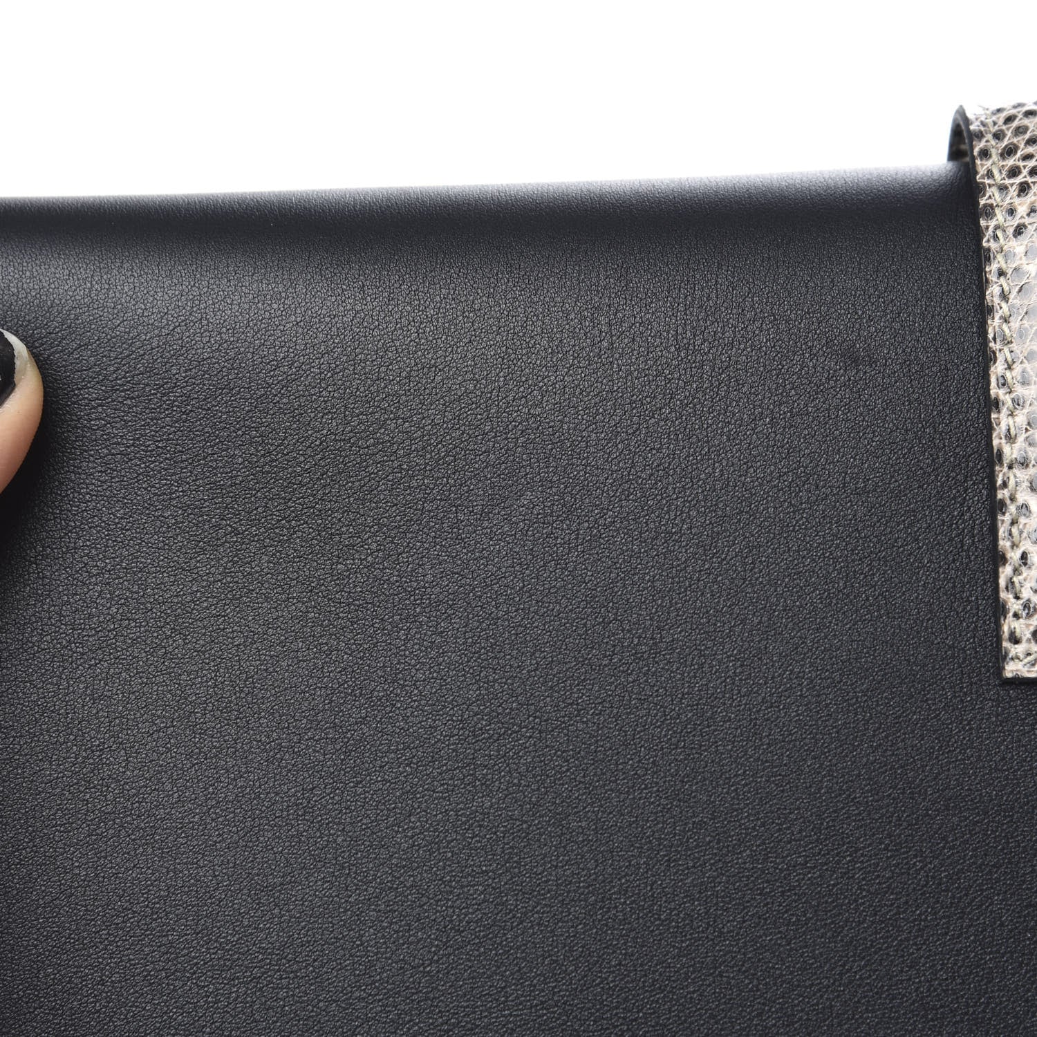 Hermes Swift Lizard Jige Elan Touch 29 Clutch Black Ombre 8 of 11