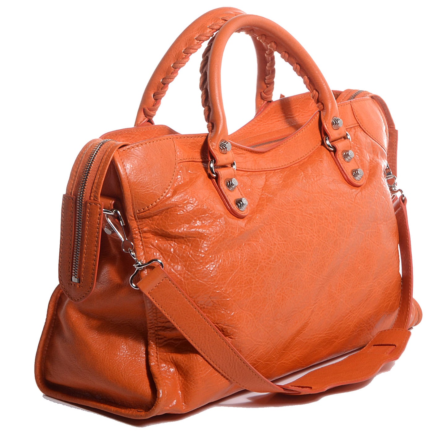 Agneau Giant 12 Silver Hardware City Tangerine