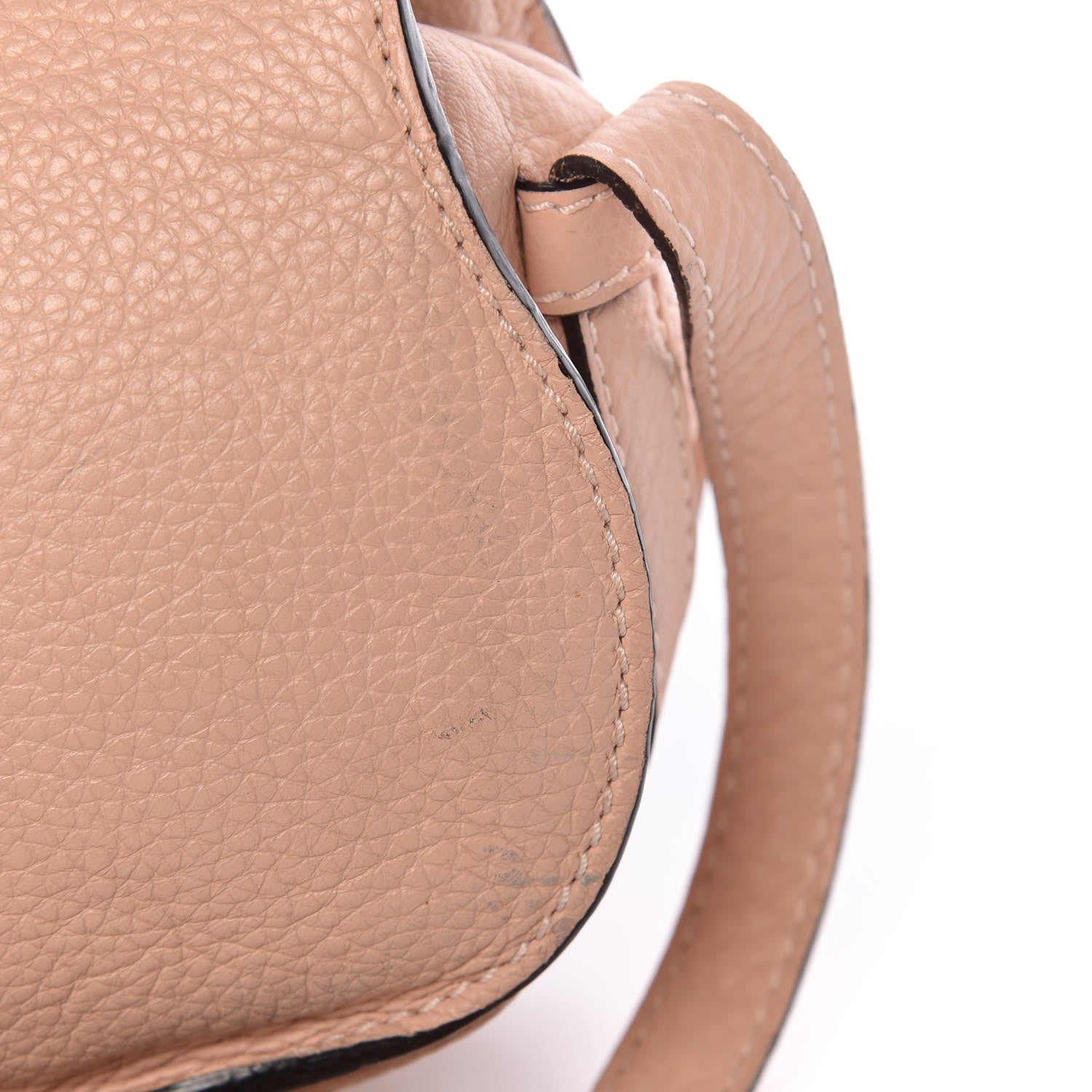 Chloe Calfskin Mini Marcie Round Crossbody Bag Blush Nude 14 of 19