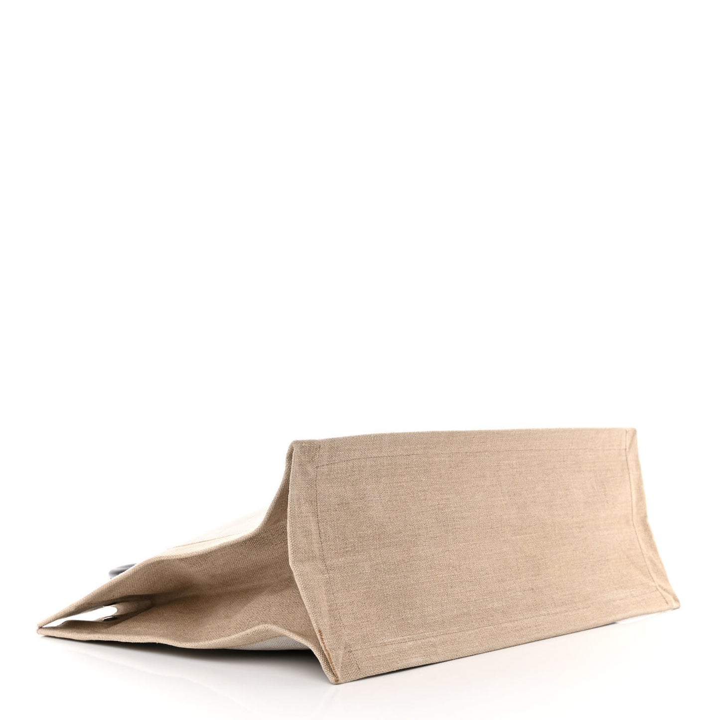 Linen Calfskin Rive Gauche Tote Optic White