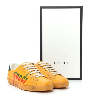 Gucci Distressed Calfskin Mens Ace Blade Sneakers 8 Crop 11 of 11