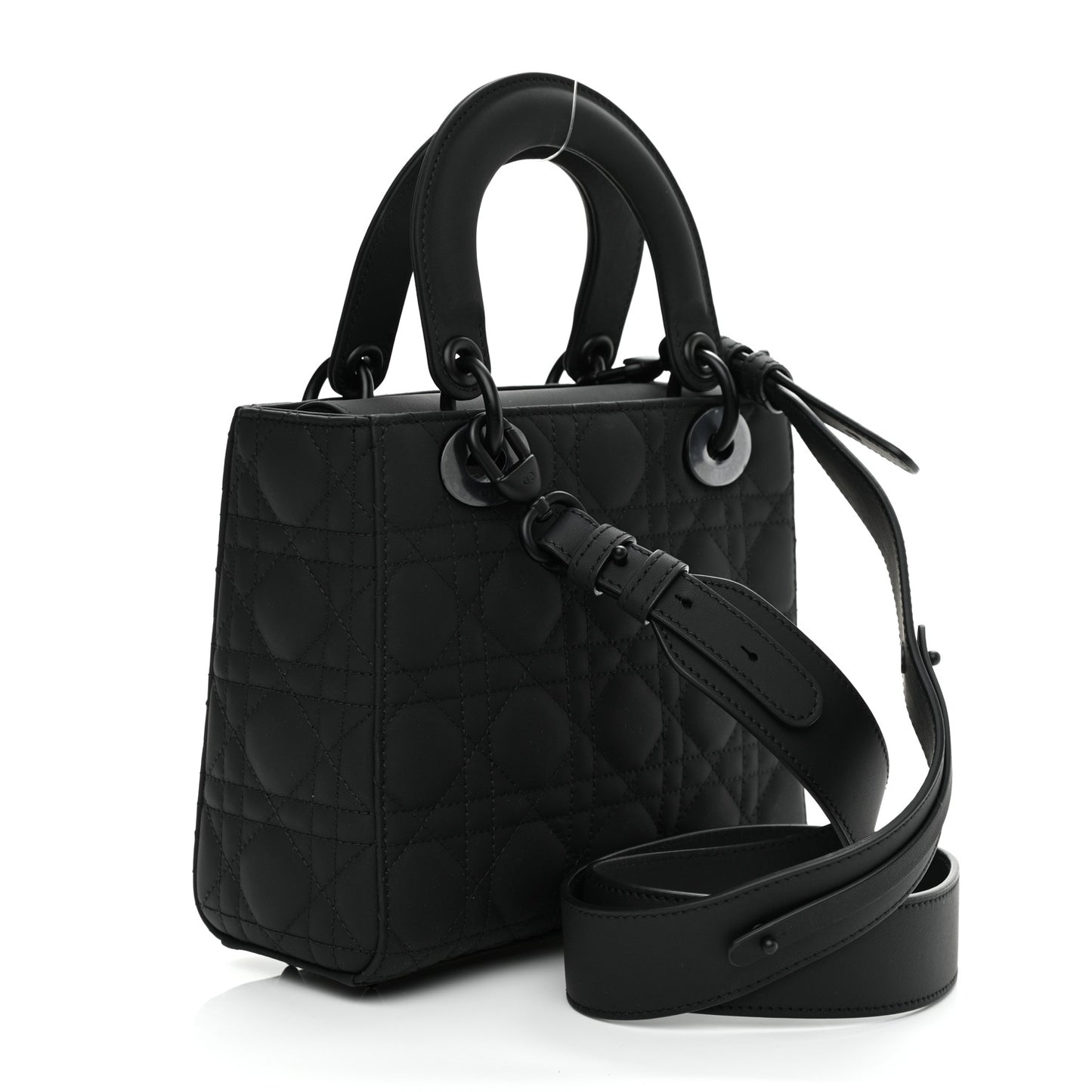 Ultra Matte Calfskin Cannage Small My ABCDior Lady Dior Black
