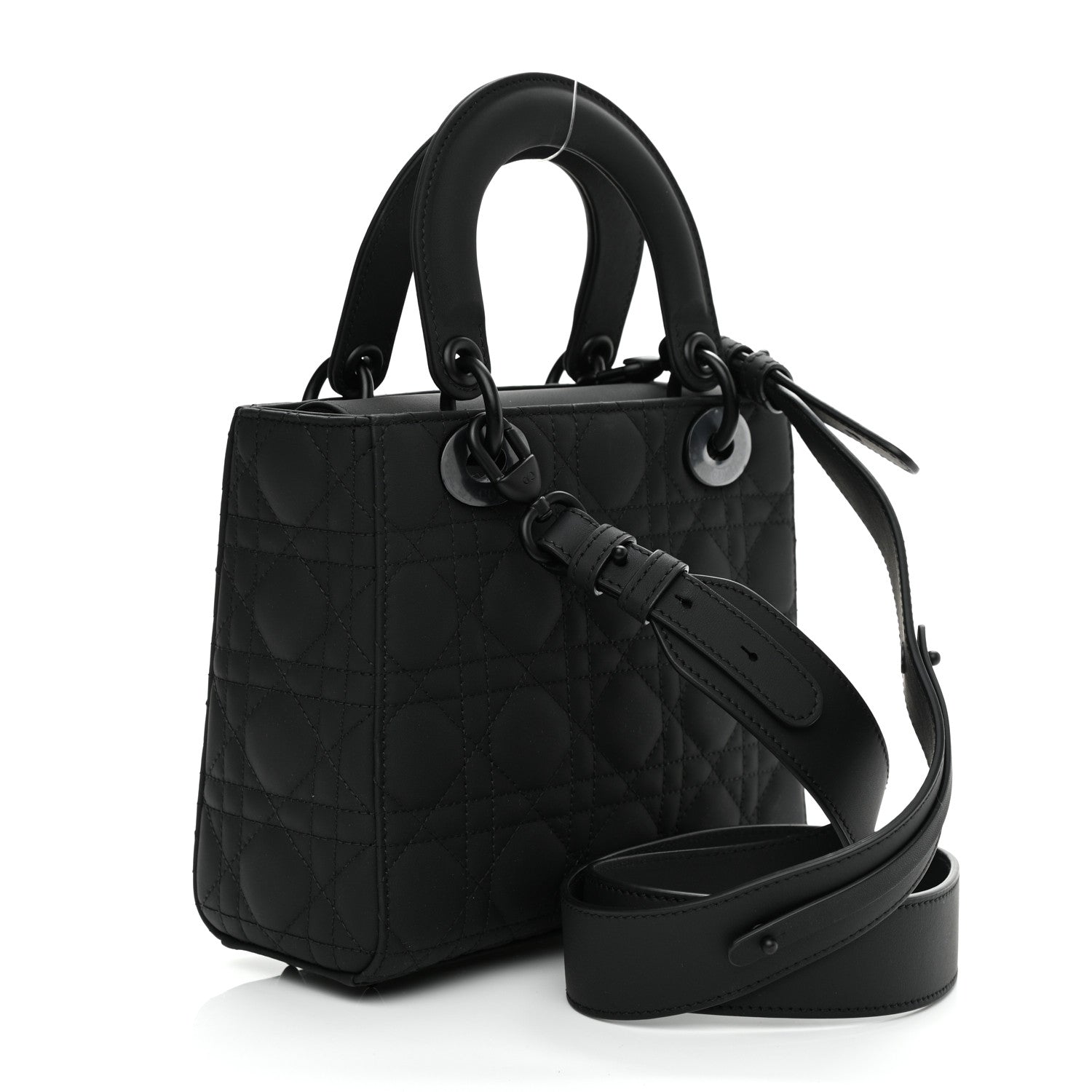 Christian Dior Ultra Matte Calfskin Cannage Small My ABCDior Lady Dior Black 3 of 10