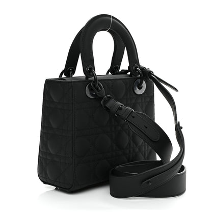 Christian Dior Ultra Matte Calfskin Cannage Small My ABCDior Lady Dior Black 3 of 10