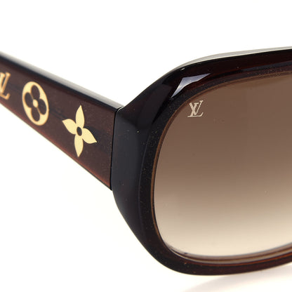 Louis Vuitton Acetate Obsession GM Sunglasses Z0459W Brown Glitter 7 of 7