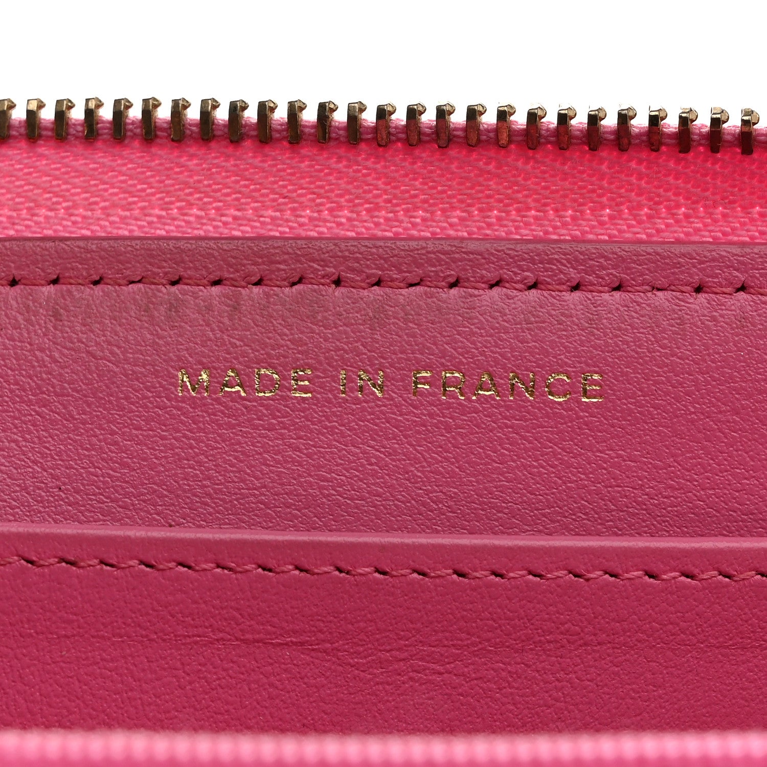 Chanel Caviar Quilted Large Gusset Zip Around Wallet Pink 7 of 9