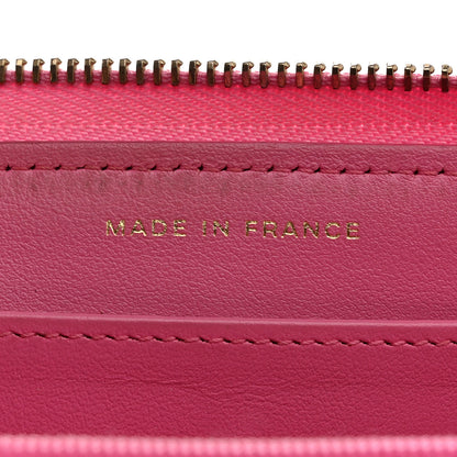 Chanel Caviar Quilted Large Gusset Zip Around Wallet Pink 7 of 9
