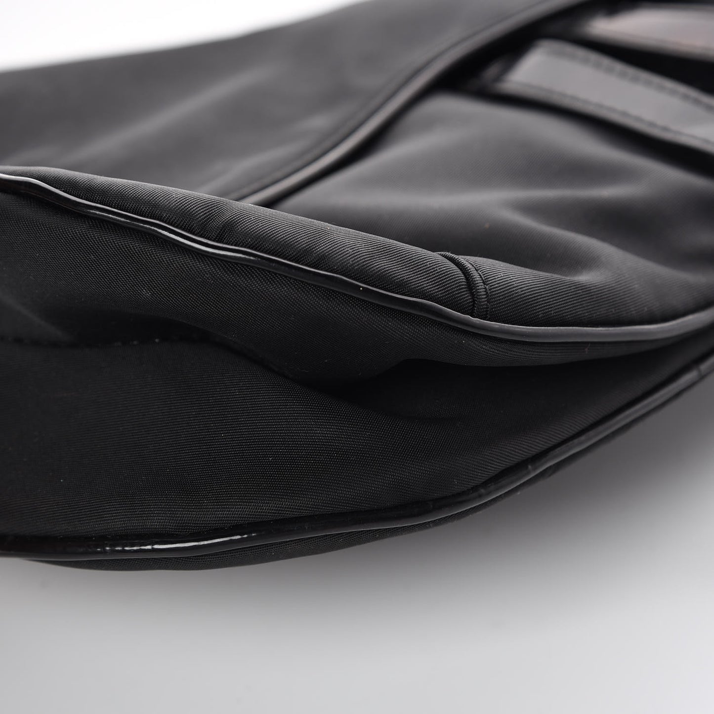 Nylon Saddle Bag Black