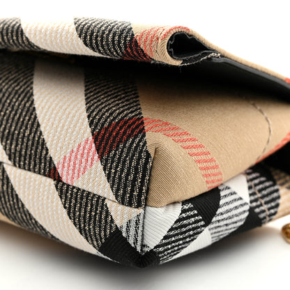 Burberry Jacquard Check Soft Snip Mini Chain Bag Sand 10 of 10