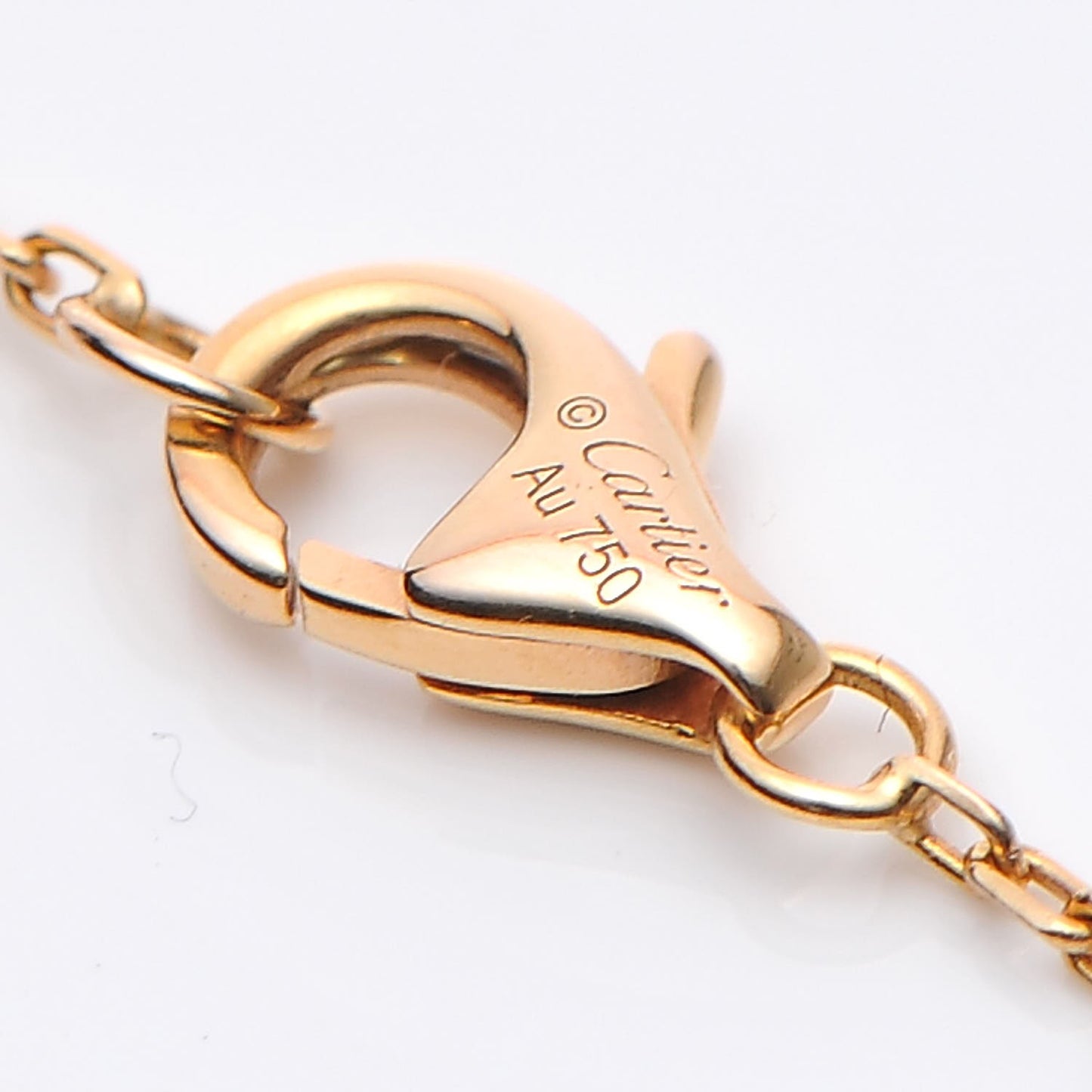 18K Pink Gold Diamond Juste Un Clou Pendant Necklace