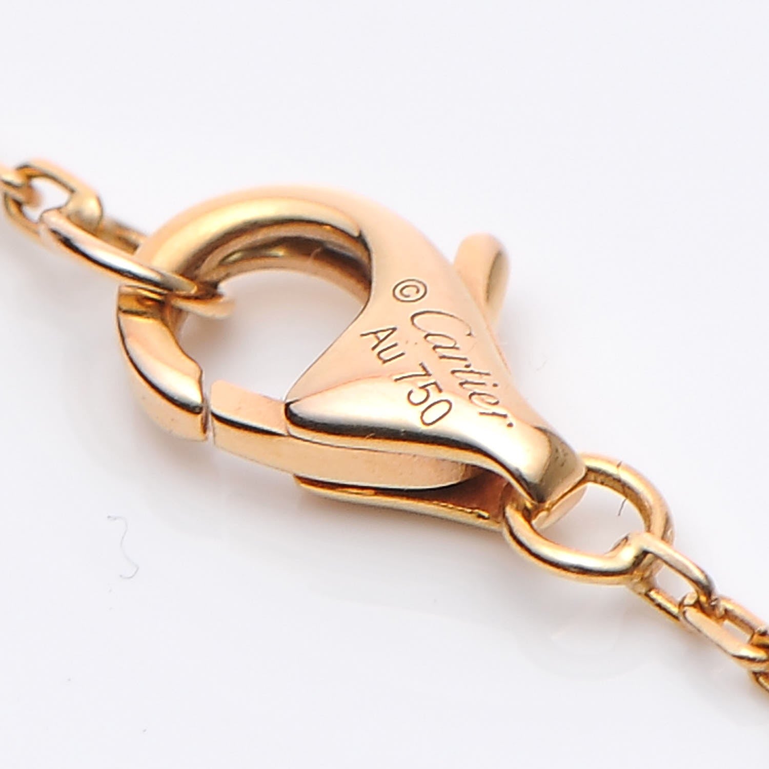Cartier 18K Pink Gold Diamond Juste Un Clou Pendant Necklace 6 of 7