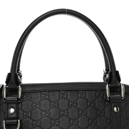 Gucci Guccissima Medium GG Charm Dome Satchel Black 5 of 10