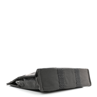 Hermes Canvas Herline MM Tote Grey 4 of 10