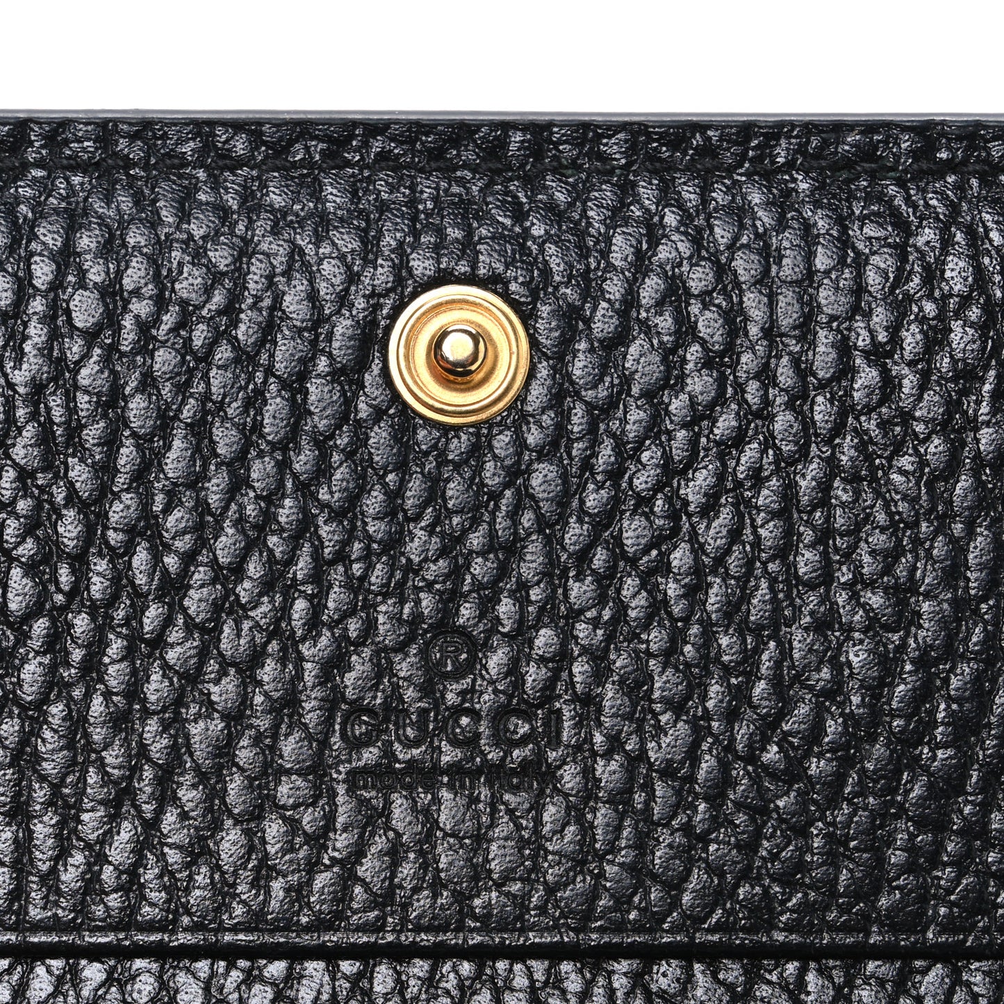Dollar Calfskin GG Supreme Monogram GG Marmont Card Case Black Beige Ebony
