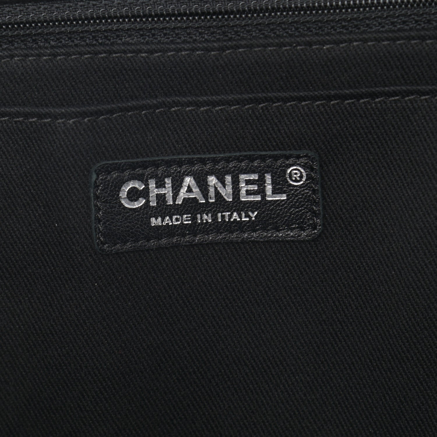 Chanel Grained Vegetal Calfskin Urban Shopping Tote Black 6 of 14