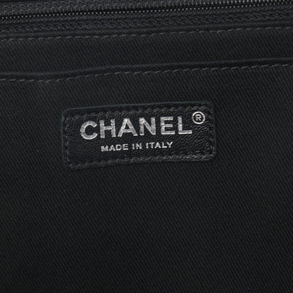 Chanel Grained Vegetal Calfskin Urban Shopping Tote Black 6 of 14