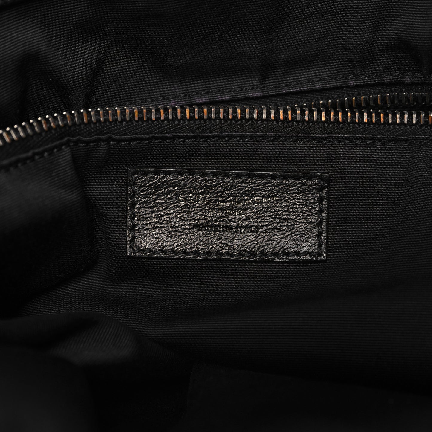 Grained Lambskin Monogram Oversized Niki Chain Satchel Black