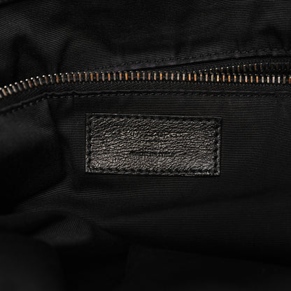 Saint Laurent Grained Lambskin Monogram Oversized Niki Chain Satchel Black 7 of 14