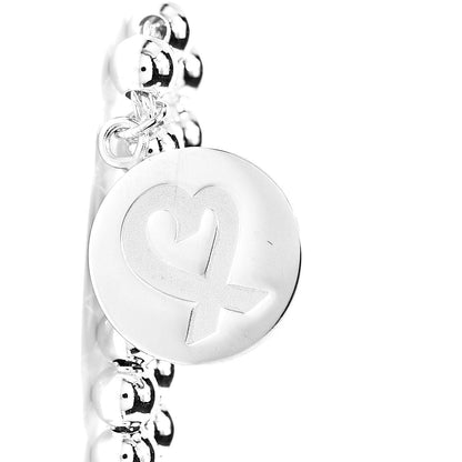Tiffany Sterling Silver Paloma Picasso Bead Loving Heart Tag Bracelet 4 of 5